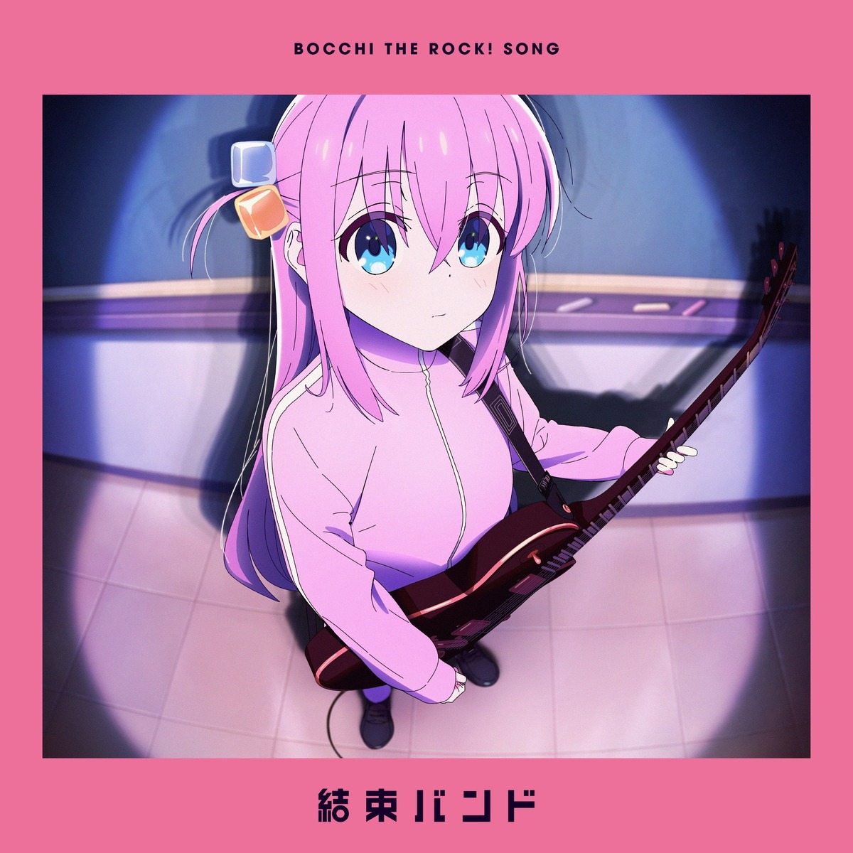 bocchi_the_rock! disc_cover gotou_hitori guitar gym_uniform kerorira