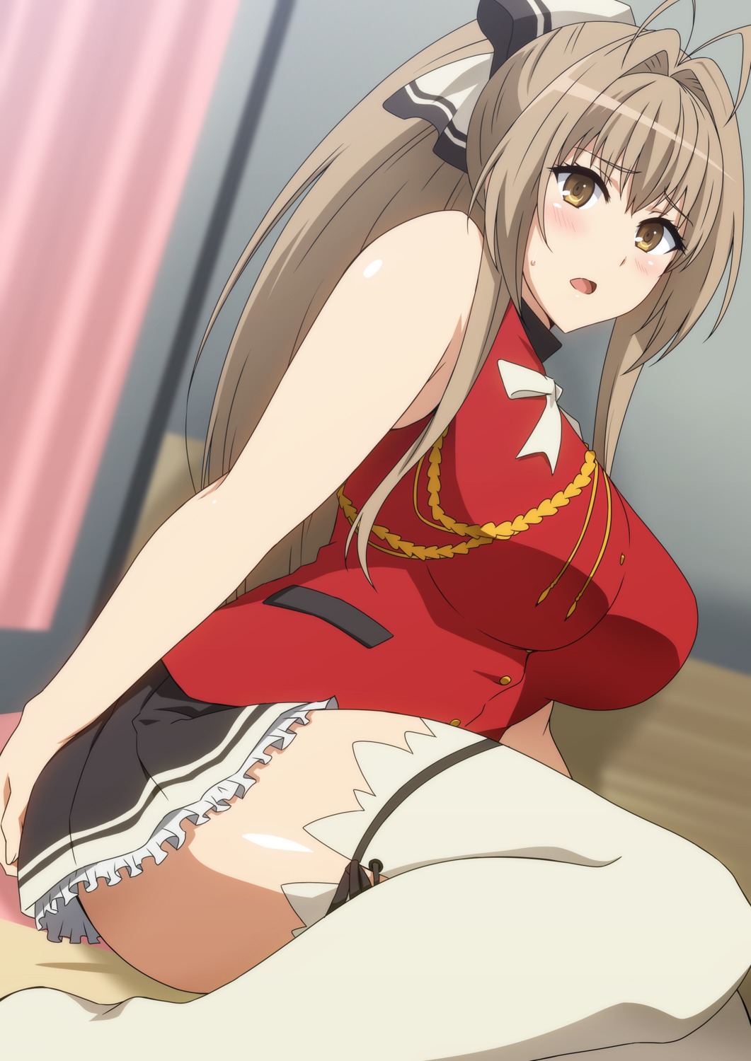 amagi_brilliant_park hara_(harayutaka) sento_isuzu thighhighs uniform