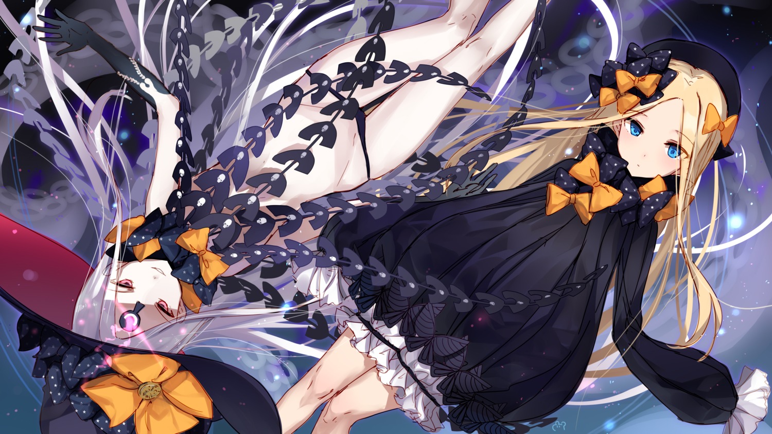 abigail_williams_(fate) bison_cangshu bloomers dress fate/grand_order pantsu topless witch