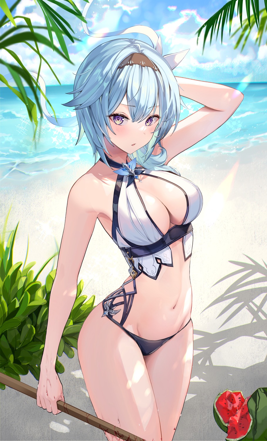 bikini eula genshin_impact pi_tayuko swimsuits